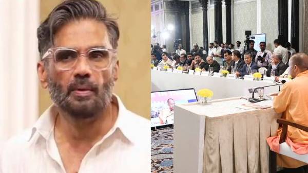 बॉलीवुड के सारे स्टार नहीं लेते ड्रग्स, CM योगी के सामने बोले सुनील शेट्टी