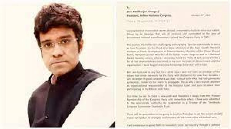 भारत के पहले गवर्नर जनरल सी राजगोपालाचारी के पोते  सीआर केसवन ने कांग्रेस पार्टी से दिया इस्तीफा