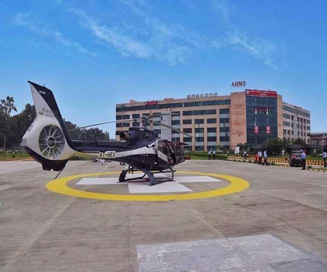 ऋषिकेश एम्स में प्रदेश की पहली हेली एंबुलेंस सेवा का पायलट प्रोजेक्ट 18 अप्रैल को हो सकता है शुरु