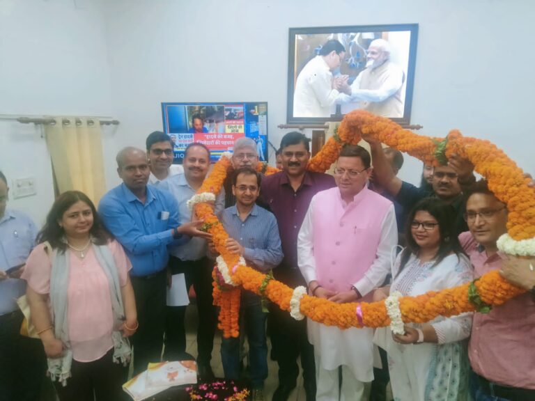 पिटकुल की बड़ी उपलब्धि, एमडी पी.सी. ध्यानी ने सीएम धामी को दी रिपोर्ट