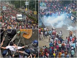 BJP नेताओं पर लाठीचार्ज, पहले घेरा, फिर दौड़ा-दौड़ाकर पुलिस ने भांजी लाठियां, सांसद के सिर पर गंभीर चोट