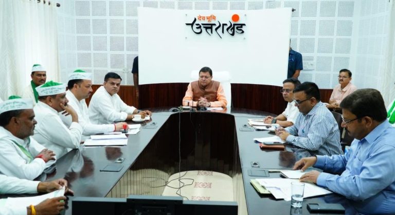 CM धामी से मिला किसान यूनियन का प्रतिनिधिमण्डल