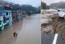 सिक्किम में बाढ़ से भारी तबाही, 11 लोगों की मौत 120 लापता, बांध-सड़कें और पुल बहे