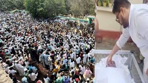 मुख्तार के जनाजे में उमड़ा समर्थकों का हुजुम