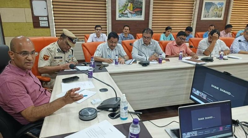 आगामी मानसून को लेकर सचिव आपदा प्रबंधन एवं पुनर्वास डॉ. रंजीत कुमार सिन्हा की अध्यक्षता में बांध परियोजना के प्रतिनिधियों के साथ बैठक आयोजित हुई