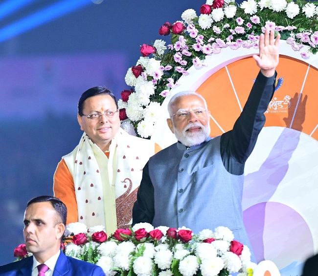 प्रधानमंत्री मोदी नें किया उत्तराखंड में 38वें राष्ट्रीय खेलों का रंगारंग शुभारंभ