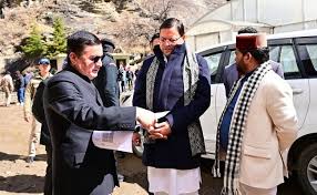 प्रधानमंत्री के दौरे से पहले तैयारियों का निरीक्षण करने हर्षिल पहुंचे मुख्यमंत्री धामी