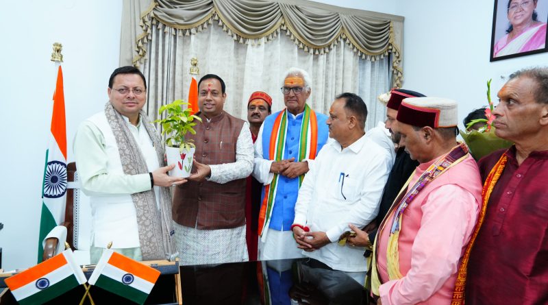 सीएम धामी से बद्री-केदार मंदिर समिति के प्रतिनिधिमंडल ने मुलाकात की