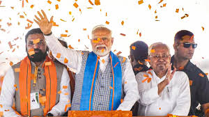 पीएम मोदी मोतिहारी पहुंचे, लगा नारा- सपने साकार, समृद्ध बिहार