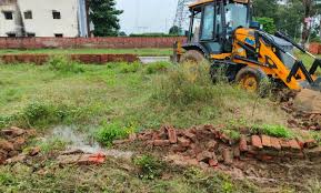 MDDA ने की अवैध प्लाटिंग ध्वस्त करने की कार्यवाही